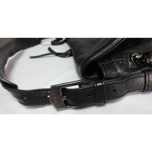 aimee kestenbergBlack Shoulder Handbags Leather Multi Pockets Logo Buttery Soft - Picture 8 of 11